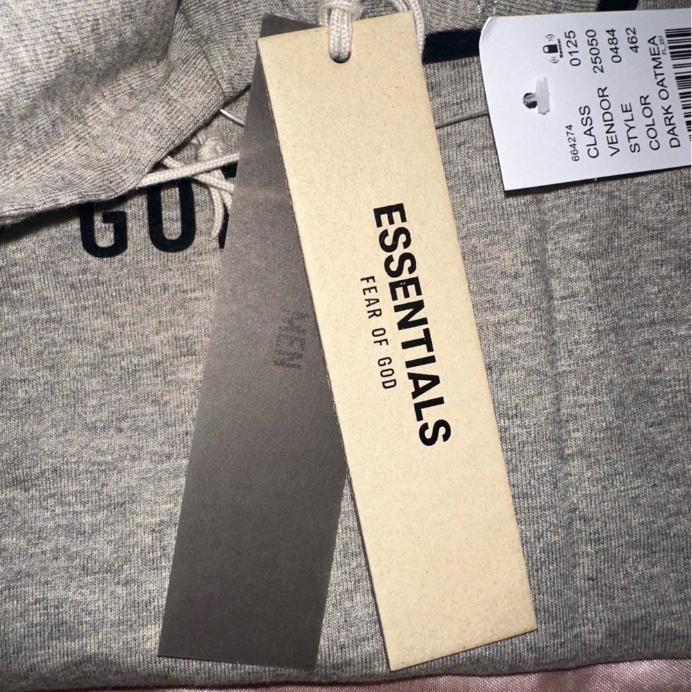 FEAR OF GOD ESSENTIALS SS22 Season Dark Oatmeal L - Picture 14 of 14